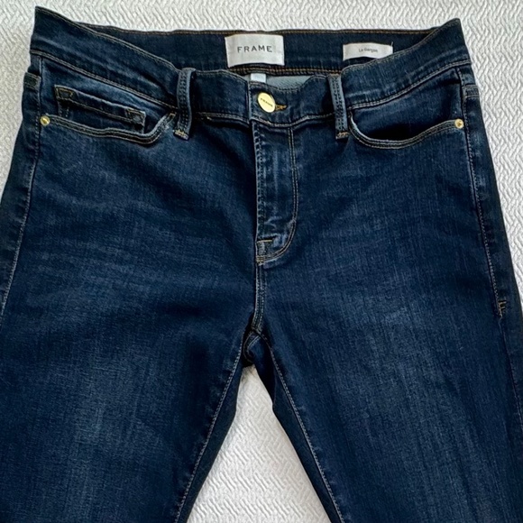NWOT Frame Le Garcon Straight-leg Mid-rise Dublin Blue Jeans, Women's Size 27 - Picture 5 of 13